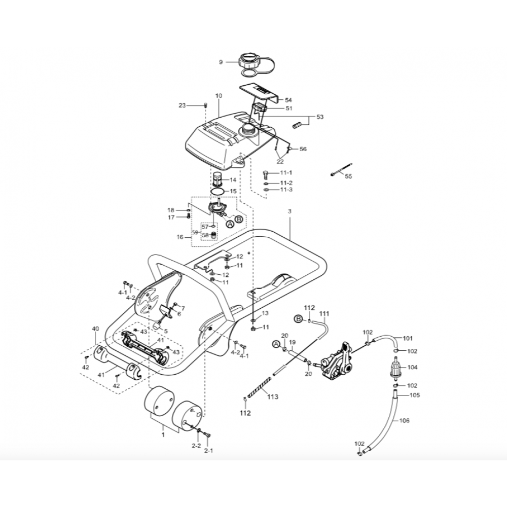 MTX60 Rammer Parts Diagram