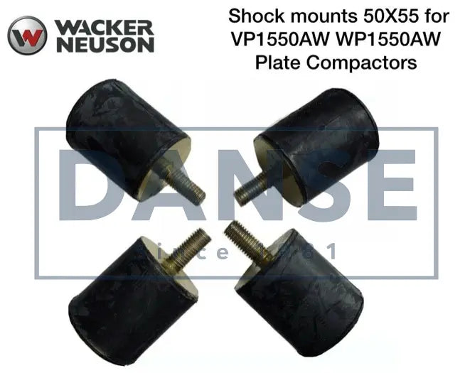 5000130000 Set of 4 Shock mounts Mountings for Wacker Neuson WP1550 WP1540 Plate Compactor